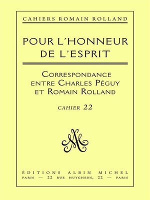 cover image of Pour l'honneur de l'esprit
